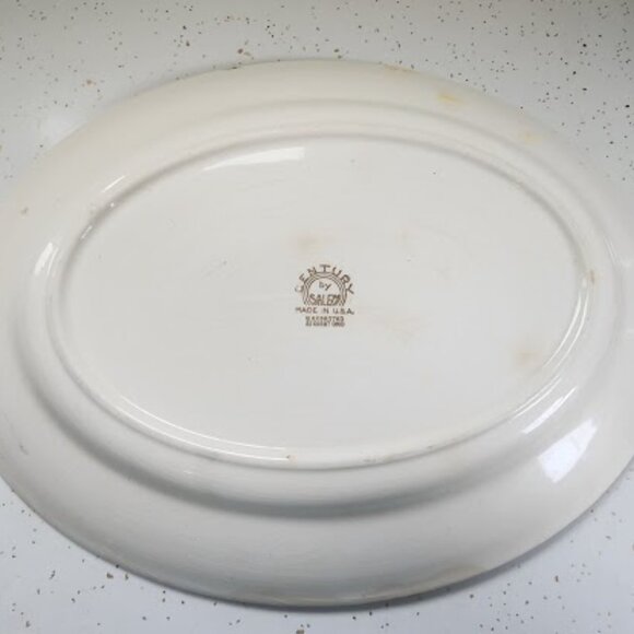 Vintage Century by Salem Oval Serving Platter Dish - Picture 3 of 5